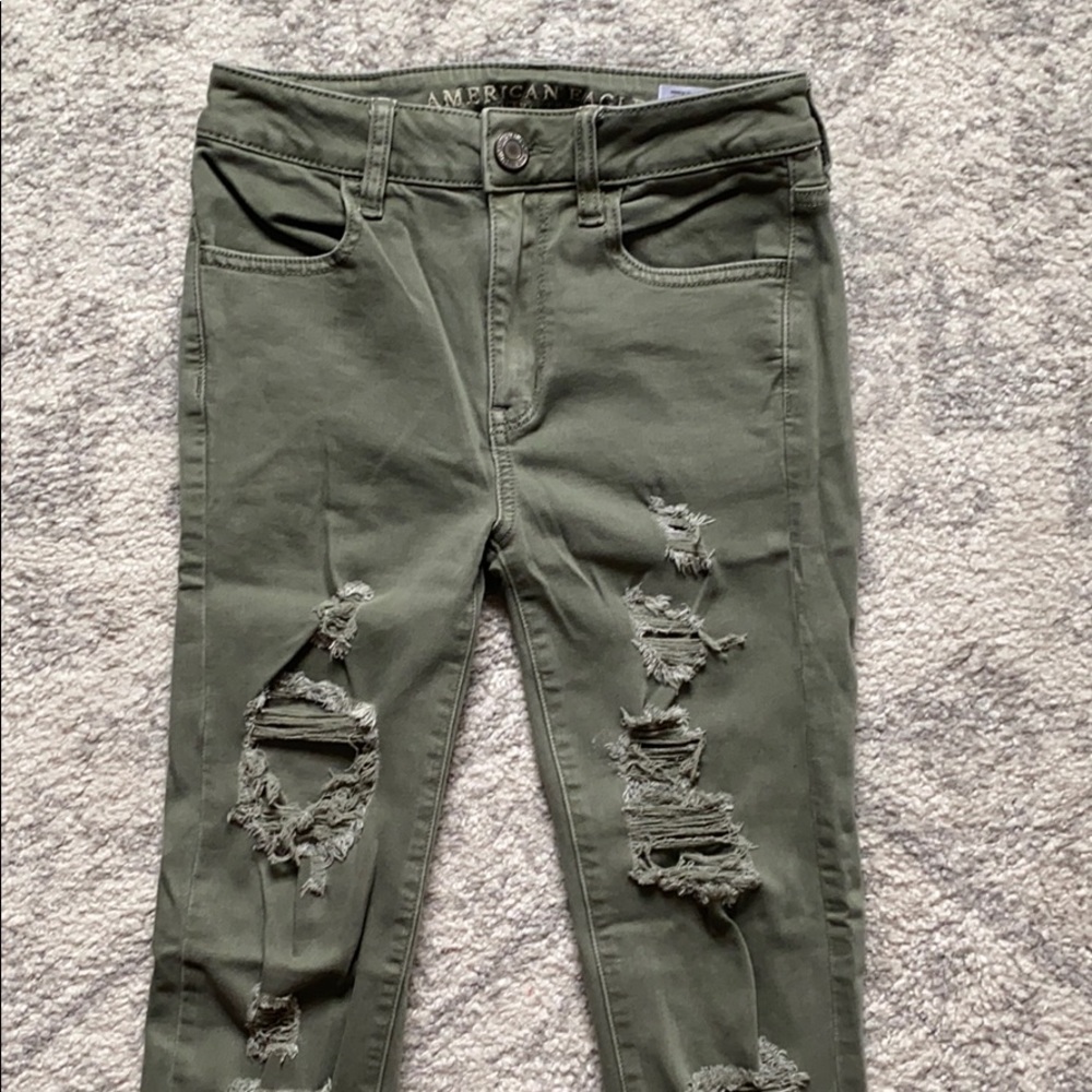 American Eagle Super Stretch Ripped Jeans